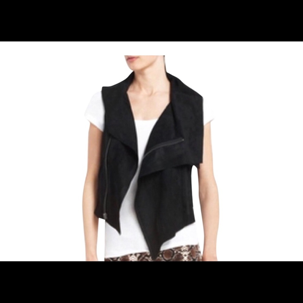Suede BCBG Maxazria  black vest